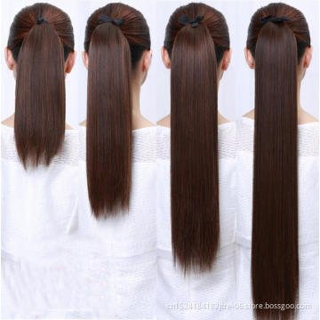 28 30 32 40 50  inch weave synthetic ponytail hair extension, factory wholesale ponytail hair